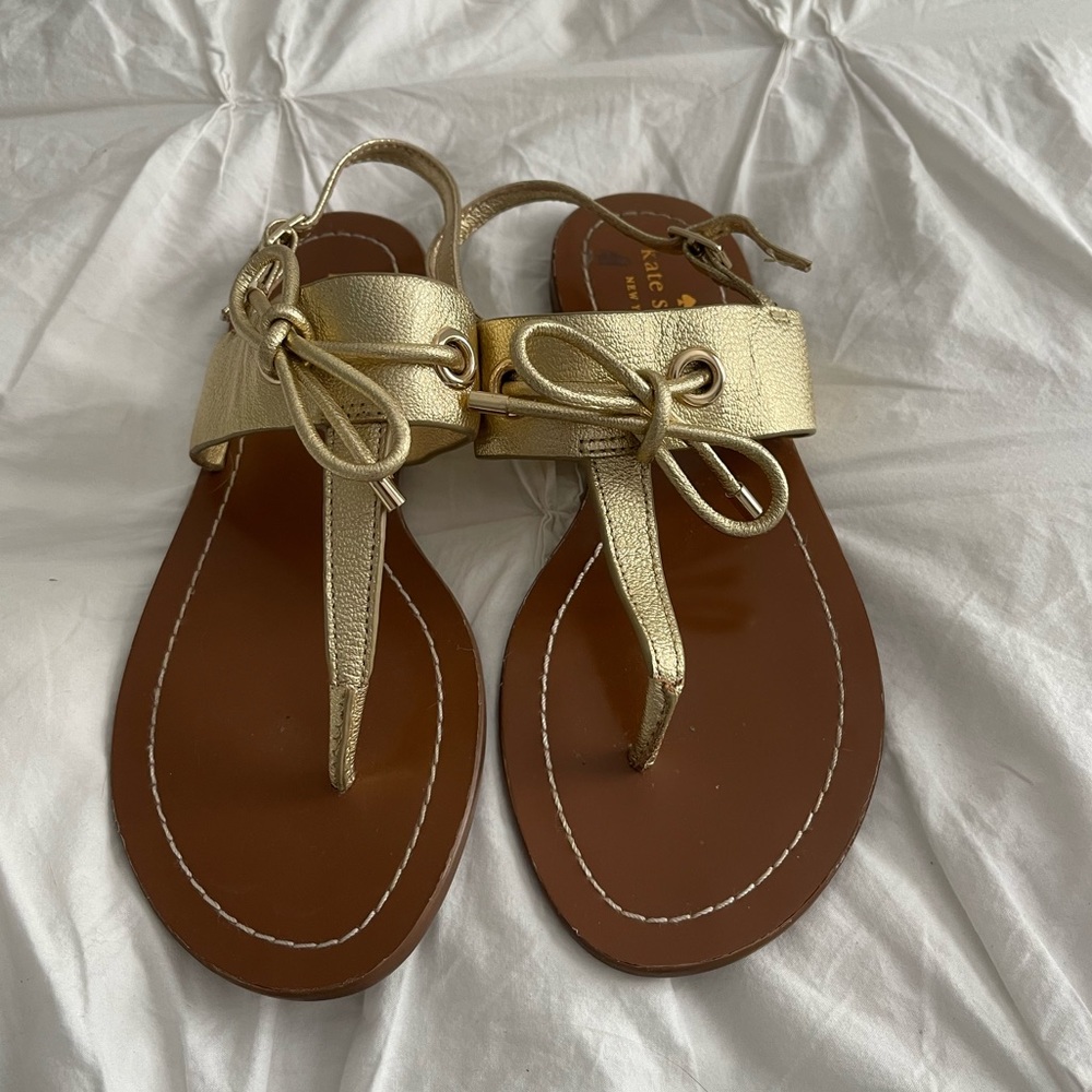 Kate Spade Gold Sandals